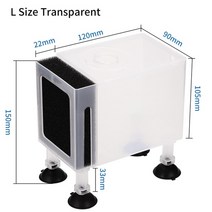 fish tank water pump protection box 높이 필터 증가 필터 아크릴 상자 모래 방지 충격 흡수 수족관, ㄹ-t, 한 사이즈