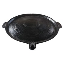 야철대장 들기름으로 길들인 무쇠 불판 33에서 50cm 캠핑 그리들 야외 그릴 양면사용, 04:길들인 무쇠불판 40cm