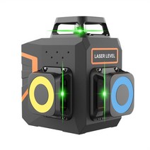 레이저레벨기 수평기 고정밀 3D 12 라인 그린 라이트 적외선 레벨 측정기 야외 강한 빛, 01 T92 green light