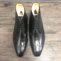 Cie 굿이어 웰트 겨울 부츠 울 이너 풀 브로그 가죽 밑창 신발 그레인 카프 남성용 사무실 A219