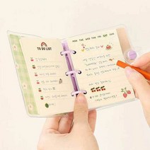 귀여운사이즈노트 유니크 팬시 글리터 포인트 똑딱이 다이어리, 단품