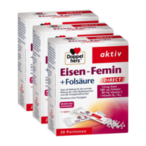 독일 도펠헤르츠 Doppelherz Eisen Femin Folsaure 여성 철분 엽산 20포 6팩