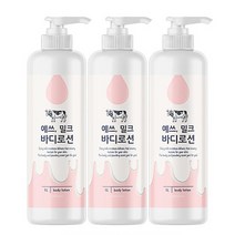 예쓰 밀크 바디로션 대용량 우유 보습 1000ml X 3개