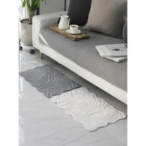 순면소재 물세탁 미끄럼방지 천매트 발매트 화장실깔판 다용도실 바닥깔개, 그레이