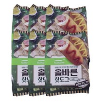 핫도그 풀무원 올바른핫도그 300g 4입 6개