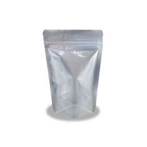 [이지포장]전면투명후면은박지퍼스탠드-15x22+4 (50매)