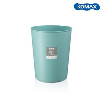 코멕스 클린 오픈 휴지통 원형 사무실 쓰레기통, 5L, 민트