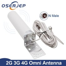 12dbi 야외 옴니 안테나 698-2700mhz n-male 커넥터 포함 3581012m 케이블 외부 방수 실외 안테나 lte 4g 모뎀, 12m 케이블로