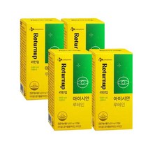 CJ 리턴업 아이시안 루테인 500mg x 30캡슐 x 4박스