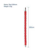 유연한 육각 샤프트 드릴 비트 연장 비트 홀더 마그네틱 연결 드라이브 샤프트 전기 드릴 전동 공구 액세서, 05 Red 295mm