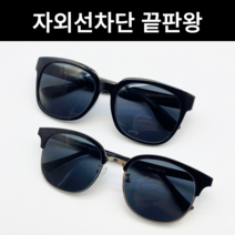 GLND 자외선 햇빛 블루라이트 차단 끝판왕 라식 라섹 백내장 근적외선 선글라스, 1. 뿔테 기본 사각 / 투명, 블랙, 1개