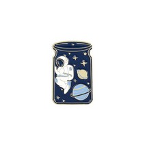 실험실 소모품 우주 고래 시리즈 에나멜 핀 로켓 발사 비행사 모험 브로치 옷 금속 배지 쥬얼리 선물, 한개옵션1, 07 Style 7