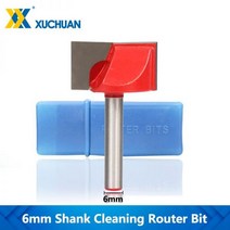 가공 밀링 커터 정밀 1pc 하단 청소 라우터 비트 6mm 생크 T-슬롯 CNC 조각 나무 목공 도구, 6x28mm