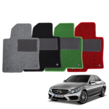 벤츠 C클래스 W205 C200 C200d C220d C250d 프리미엄 잔디매트 발판 카매트, 그레이, 벤츠 W205 C클래스 (14년-20년)