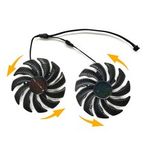 88MM PLD09210S12HH T129215SU 기가바이트 GeForce GTX1060 1070 GTX 1050ti GTX 960 RX570 RX470 그래픽 카드용 4핀 쿨러, 팬 세트A A