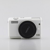카메라 가방 canon eos m100 eos m200 고무 커버 스킨 백프로텍티브 바디용 소프트 실리콘 케이스, 하얀