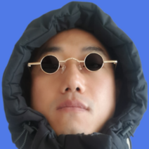 마이콜 선글라스 신박한 레옹 안경 쓸모없는선물, 블랙골드