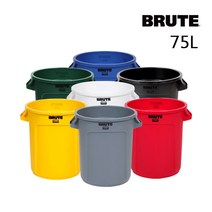 [브루트] BRUTE 벤티드75L - 원형컨테이너, 그레이