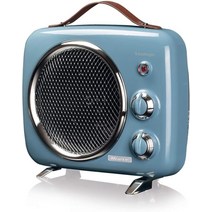 독일 Ariete 아리에떼 빈티지 레트로 스타일 휴대용 냉온풍기 Hot&Warm 미드센추리 2000W 블루