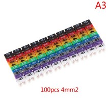 케이블 마커 c형 번호 태그 레이블 2-3mm 와이어 100/150 개 롭 쉬핑, [01] 1.5mm