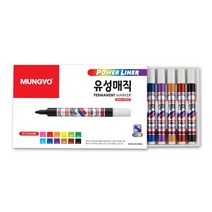 아주문구 문교 유성매직 12색 지함, 1박스, 12색36세트
