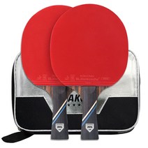 ATD AK6 플러스 카본 탁구 라켓 2p + 가방 세트, ATD AK6 플러스 카본 탁구채 2개 세트