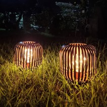 LED 무드등 침실 테이블 캠핑 건전지 취침등 라탄 조명