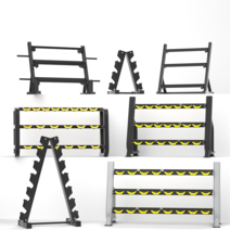 고정식 바벨거치대 바벨 정리대 덤벨 지지대 렉 아령, C