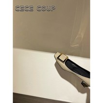 cece coup 2023 스퀘어 버클 단화 여통근 러블리 스퀘어 힐