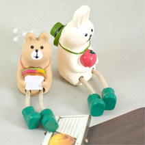 자녀방 장식소품 움직이는 다리 인형2P 선반꾸미기 가게 다리긴