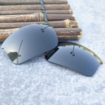 렌즈Ocean 편광 교체용 렌즈 호환-오클리 Flak Jacket OO9008-Options, Black Polarized