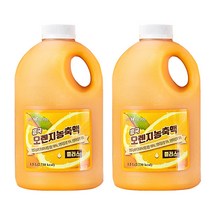 [업체발송] 흥국에프앤비 오렌지 농축액 플러스 1.5L 2개세트, 단품, 단품