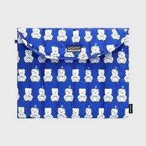 EARPEARP LITTLE FACO PATTERN-BLUE(노트북 패딩파우치)