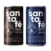 팔도 산타페 오리지날 175ml 30캔+헤이즐넛향 30캔 캔커피 맛있는 사무실 회사 목욕탕 편의점 피시방 PC방 당구장 캔 액상 커피 간식 음료