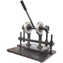 핸드프레스 철형 가죽공예 수동 펀칭기 가죽 프레스기, 260X120mm / 최대스트로크 12mm