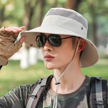 보슈 남성 메쉬 등산모자 낚시 캠핑 모자 벙거지 dn4-3, 베이지