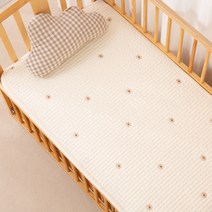 신생아 아기 침대 패드 침대맞춤 패드 (이케아 보니유아 쁘띠라뺑 벨라등), 꽃자수, 스토케슬리피, PAD-FSS
