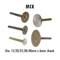 5 개 OD40-15mm 다이아몬드 T 모양의 핫 프레스 소결 다이아몬드 연삭 헤드 돌 조각, 01 MIX