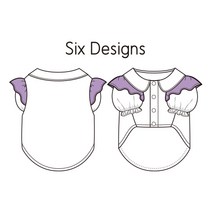 코코앤 디자인 강아지옷 패턴 도안 도면 옷본, A14.카라 프릴 블라우스