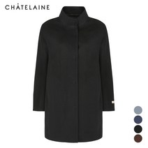 [샤트렌] 캐시미어 혼방 밴드넥 하프코트