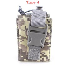 무전기 파우치 멜빵 가방 보관함전술 Molle 라디오 주머니 워키 토키 홀더 가방 허리 벨트 팩 나일론 휴대, 14 Type 4