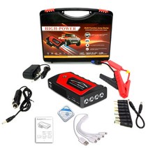 차량용밧데리충전기 89800mAh 자동차 점프 스타터 12V 4USB 600A 휴대용 배터리 부스터 충전기 파워뱅크 시, 05 Type C- Red