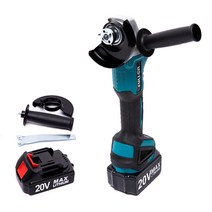 우스틴스 브러시리스 충전그라인더 100mm 전기 앵글 그라인더 기계 폴리셔 충전식, 1세트(배터리 1개)