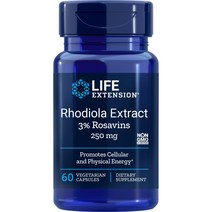 라이프익스텐션 로디올라 추출물 250mg 베지테리안 캡슐, 60개입, 1개, 60정