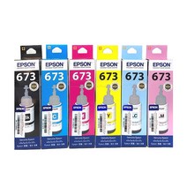 엡손 정품잉크 T673 6색세트, 1개, 정품_T673 6색세트