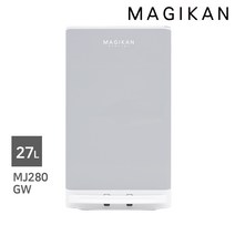 매직캔 스텔라 듀얼댐퍼 휴지통 27L, 1개, 그레이화이트(MJ280GW)