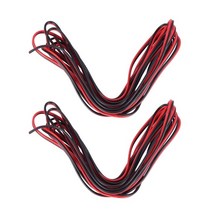 3m 당 20 게이지 레드 블랙 지퍼 와이어 Awg 케이블 전원 접지 연선 구리 자동차 2 개, 0 은
