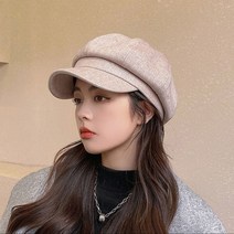 여자 팔각모자 깔끔한 헌팅캡 베이직 트랜디한 뉴스보이캡 화가 모자