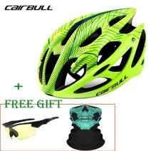 cairbull 헬멧 mtb 도로 자전거 안전 헬멧 ultralight 21 vents 통기성 안전 캡 casco ciclismo sm for children, 그린2, m(58-62cm)