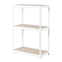 정리엔 틈새수납선반 200mm 250mm 3단선반 화이트, 600x200, 900(3단)